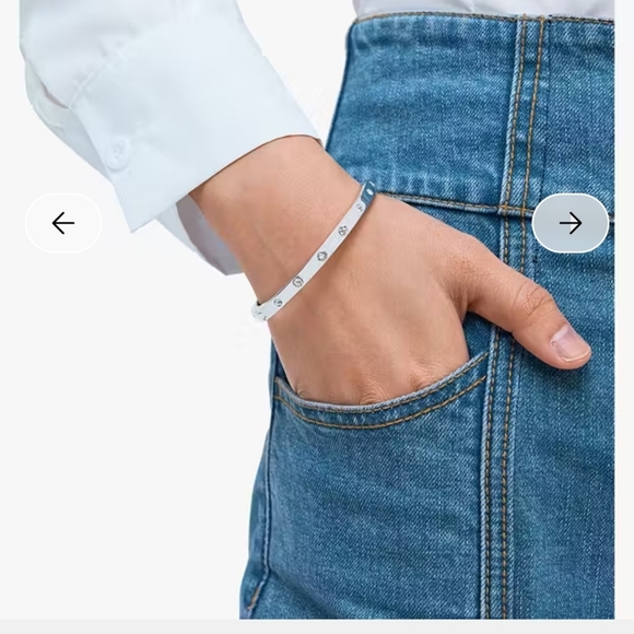 Kate Spade Silver Hinged Bangle - Picture 3 of 11